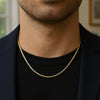 Sterling Silver Yellow Gold Plated Round Box Chain (2.60 mm), view 6