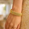 14K Yellow Gold High Polish Thick Braided Bracelet (14.50 mm), view 5
