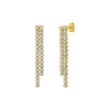14K Two Tone Gold Diamon Oro Cascade Drop Earrings