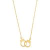 14K Yellow Gold High Polish Handcuff Necklace