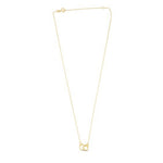 14K Yellow Gold High Polish Handcuff Necklace, view 2