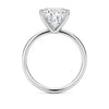 3 Carat Cushion Lab Grown IGI G/VS1 Diamond Solitaire Ring in 14K White Gold