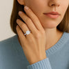 3 Carat Cushion Lab Grown IGI G/VS1 Diamond Solitaire Ring in 14K White Gold