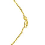 14K Yellow Gold Multi Gemstone Heart Necklace (1.50 mm), view 3