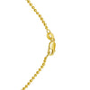 14K Yellow Gold Multi Gemstone Heart Necklace (1.50 mm), view 3