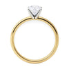 1 Carat Round Lab Grown IGI G/VS1 Diamond Solitaire Ring in 10K Yellow Gold