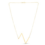 14K Yellow Gold Yours Truly Large Initial Z Necklace, view 2
