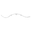 Sterling Silver Rhodium Plated Hearts Station Necklace