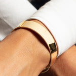 Designer Medium Width Bracelet in 14K Yellow Gold (14.50 mm), view 3