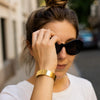 Designer Medium Width Bracelet in 14K Yellow Gold (14.50 mm), view 5