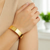 Designer Medium Width Bracelet in 14K Yellow Gold (14.50 mm), view 7
