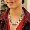 Rhodium Plated Sterling Silver Curb Style Chain (10.20 mm), view 6