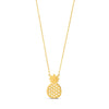 Pineapple Necklace in 10K Yellow Gold