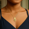 Pineapple Necklace in 10K Yellow Gold, view 4