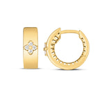 14K Yellow Gold Trilogy Diamond Clover Earrings