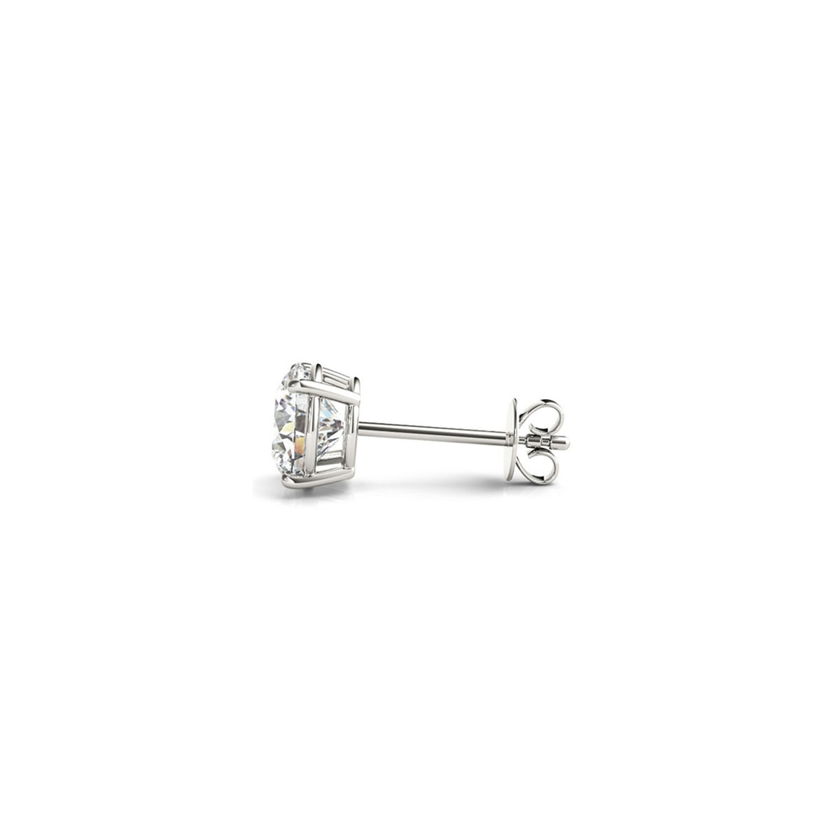 1 1/2 cttw Certified IGI Lab Grown Round Diamond Earrings 14K White Gold (G/VS2), view 2