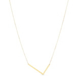 14K Yellow Gold Yours Truly Large Initial L Necklace