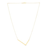 14K Yellow Gold Yours Truly Large Initial L Necklace, view 2