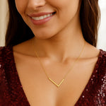 14K Yellow Gold Yours Truly Large Initial L Necklace, view 3