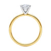 1 Carat Princess Lab Grown IGI G/VS1 Diamond Solitaire Ring in 10K Yellow Gold