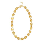 Puffed Mariner Link 12mm Necklace in 14K Yellow Gold