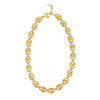 Puffed Mariner Link 12mm Necklace in 14K Yellow Gold