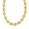Puffed Mariner Link 12mm Necklace in 14K Yellow Gold, view 2