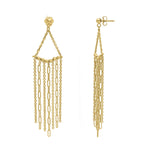 Fringe Earrings in 14K Yellow Gold, view 2