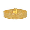 Diamond Cut Mesh Cleopatra Bracelet in 14K Yellow Gold, view 2