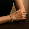 Diamond Cut Mesh Cleopatra Bracelet in 14K Yellow Gold, view 3