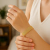 Diamond Cut Mesh Cleopatra Bracelet in 14K Yellow Gold, view 4