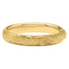 Engraved Large Bangle in 14K Yellow Gold (12.00 mm), view 2