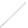 Sterling Silver Rhodium Plated Rockstar Cut Round Box Chain (3.90 mm)