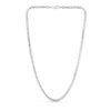 Sterling Silver Rhodium Plated Rockstar Cut Round Box Chain (3.90 mm), view 2