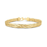 14K Yellow Gold Rapunzel Woven Bracelet (6.00 mm), view 2