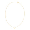 14K Yellow Gold Pisces Necklace, view 2