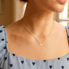14K Yellow Gold Pisces Necklace, view 6