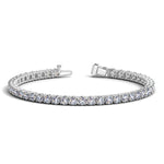 Lab Grown Round Diamond Tennis Bracelet in 14K White Gold (10 cctw F/G VS2/SI1)