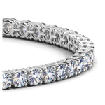 Lab Grown Round Diamond Tennis Bracelet in 14K White Gold (10 cctw F/G VS2/SI1), view 2