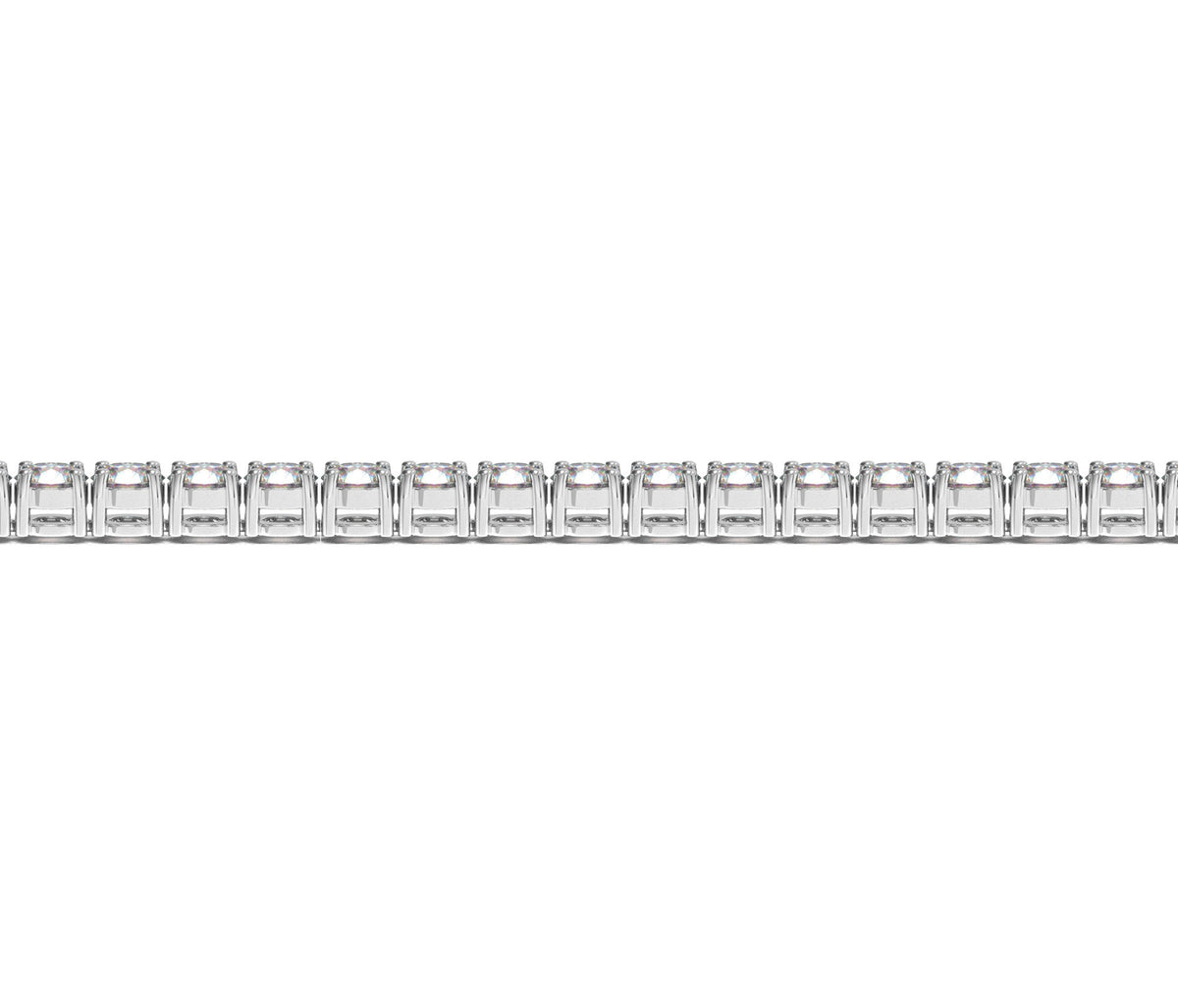 Lab Grown Round Diamond Tennis Bracelet in 14K White Gold (10 cctw F/G VS2/SI1), view 3