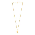 Sterling Silver Gold Plated Cubic Zirconia Octagonal Star Locket Necklace, view 2