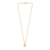 Sterling Silver Gold Plated Cubic Zirconia Octagonal Star Locket Necklace