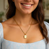 Sterling Silver Gold Plated Cubic Zirconia Octagonal Star Locket Necklace