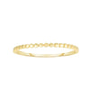 14K Yellow Gold Hearts Stackable Ring, view 2
