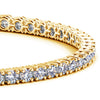 Lab Grown Round Diamond Tennis Bracelet in 14K Yellow Gold (7 cctw F/G VS2/SI1), view 2