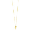 14K Yellow Gold Helium Initial F Pendant