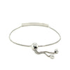 Sterling Silver Adjustable I Love You to the Moon and Back Bracelet (1.20 mm)