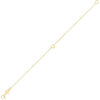 14K Yellow Gold Mini Initial U Bracelet