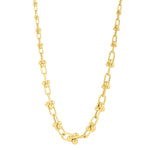 Graduated Jax Link Necklace in 14K Yellow Gold