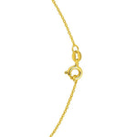 14K Yellow Gold Emerald Cut Garnet Necklace, view 6